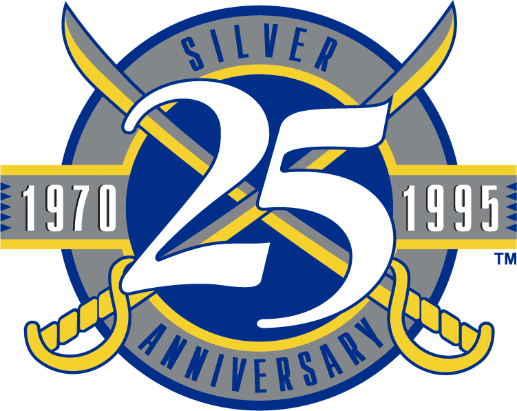 Buffalo Sabres 1994 95 Anniversary Logo iron on paper